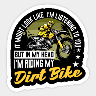 Dirt Bike Motocross Riding Dirt Bike Sticker